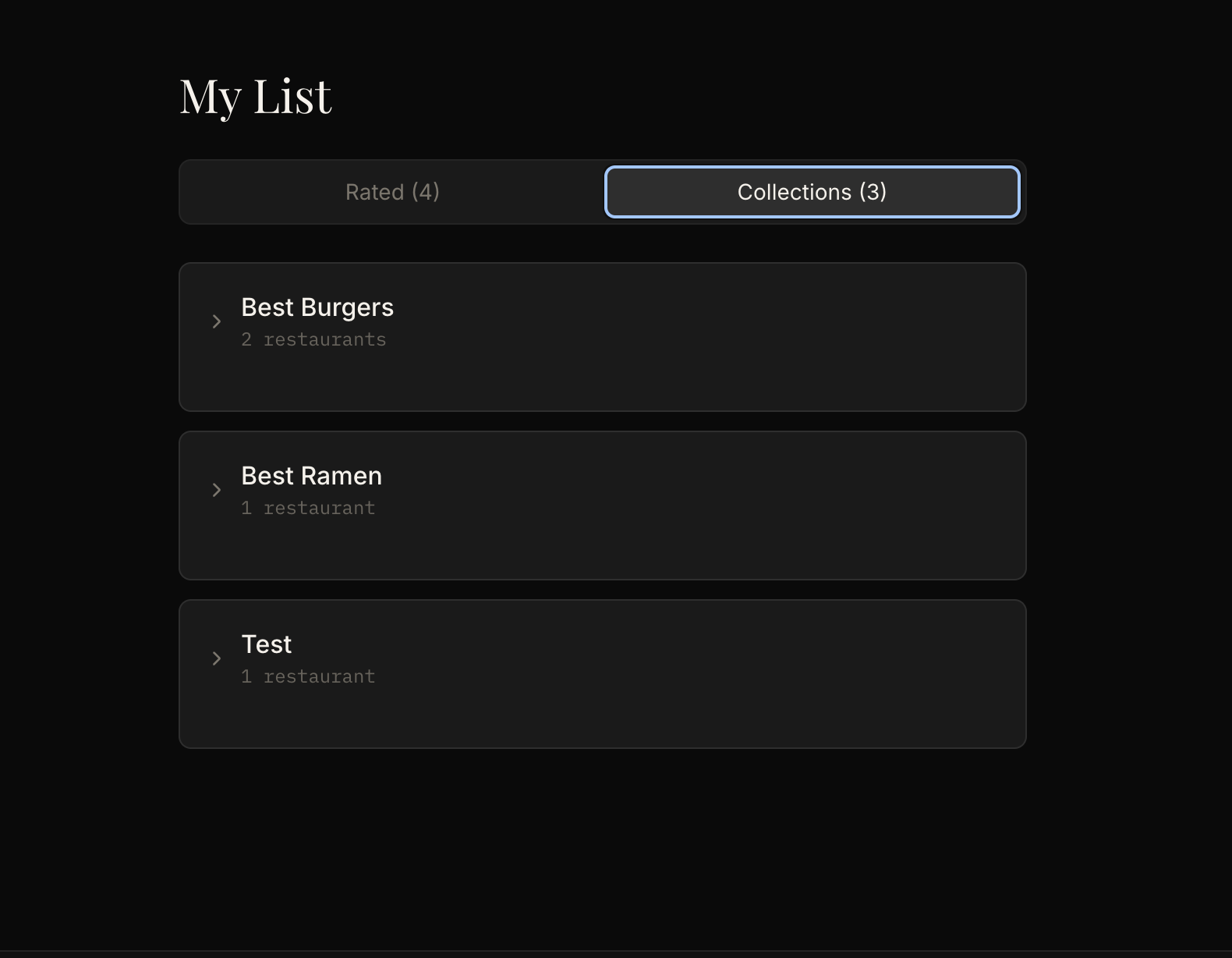 K8Nite my list — collections